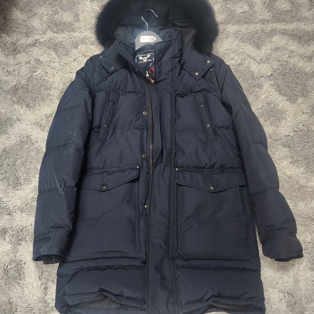 Moose knuckles big ridge parka navy blue